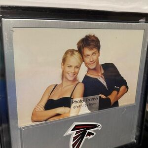 Silver and Black Photo Frame with Logo